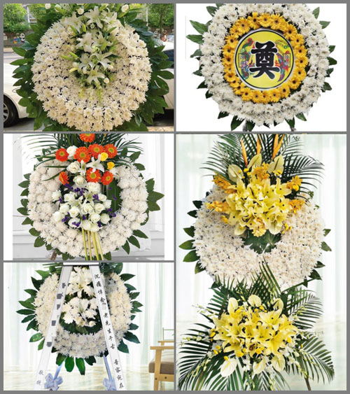 广东清远市英德市浛洸镇张陂村花圈速递